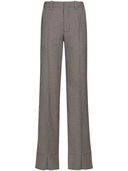 Shop Marni Sales Pants: Pants Marni, in pied-de-poule, in wool, low waist, regular fit, lateral split at the end, lateral and back pockets, zip and button closure.

Composition: 54% wool, 46% polyester.
