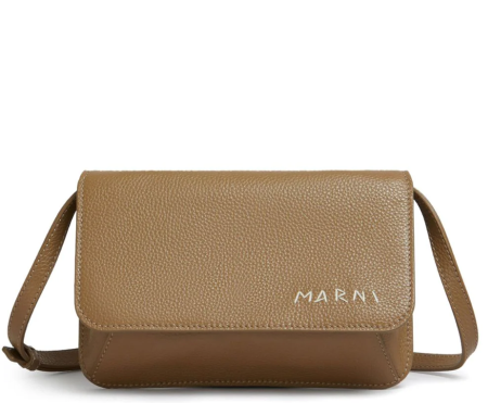Shop Marni  Bags: Bags Marni, shoulder bag, small dimension, front closure with fastening button, mini logo on front, pocket inside.

Composition: 100% leather