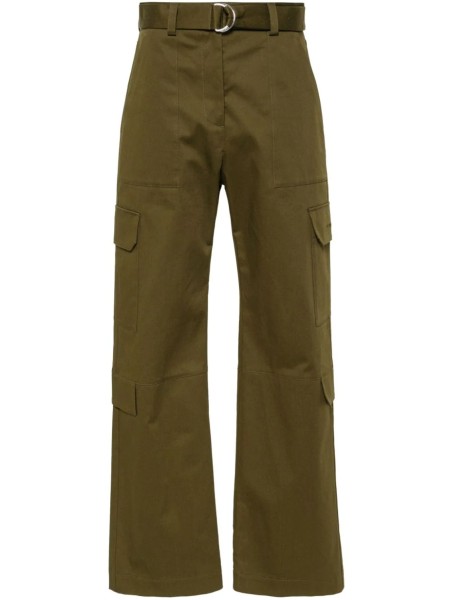 Shop MSGM  Pants: Pants MSGM, cargo model regular fit, high waist, lateral pockets on legs, belt on waist, button and zip closure.

Composition: 100% cotton.