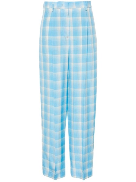 Shop MSGM  Pants: Pants MSGM, high waist, wide leg, lateral pockets and back pocket, squared printed.

Composition: 100% viscose.
