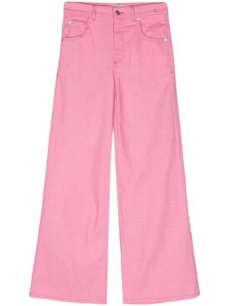 Shop Marni  Pants: Pants Marni, in pink denim, high waist, wide leg, front and back pockets.

Composition: 100% cotton.