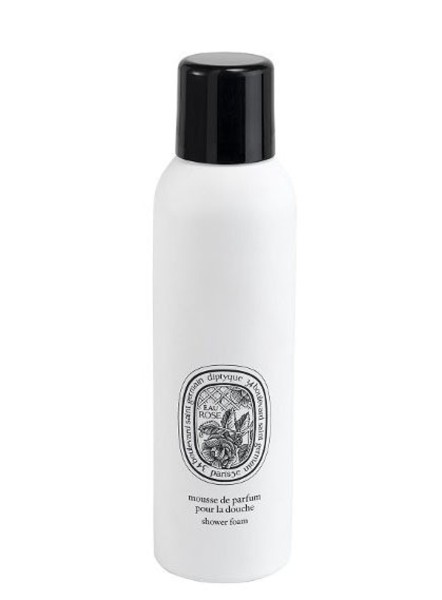 Shop Diptyque  Visage and Body care: Visage and Body care Diptyque, shower mousse, eau rose, 150 ml, light gel for a scented shower, based of rose.