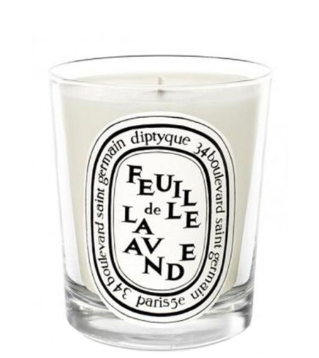 Shop Diptyque  Candle: Candle Diptyque, Feuille de Lavande, 190 gr, based of lavender's leaves.
