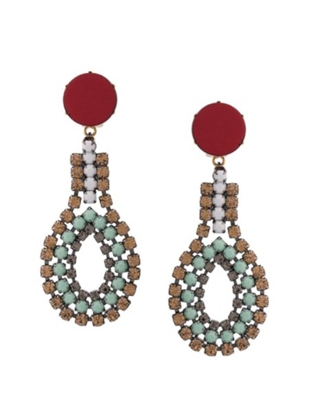 Shop Marni Sales Bijoux: Earrings Marni, in metal and multicolor strass, clip fastening back.

Composition: 70% strass 30% metal.