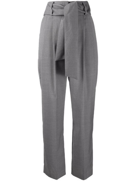 Shop MSGM Sales Pants: Pants MSGM, high waist, in wool, classic closure, lateral pockets, bow on the waist.

Composition: 100% virgin wool.