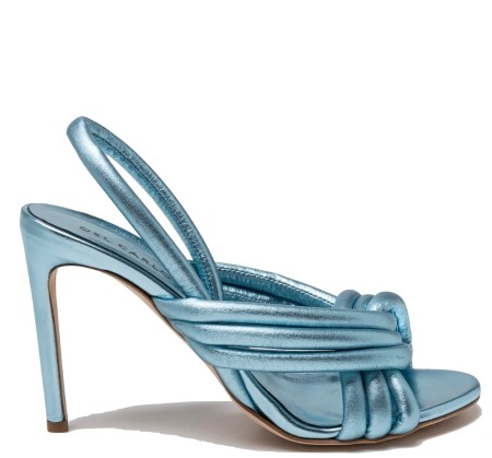 Shop Del Carlo Sales Shoes: Shoes Del Carlo, sandal with heel, in metallic leather, double strips on front.

Composition: 100% leather.
Heel: 10 cm.                                                                                                         