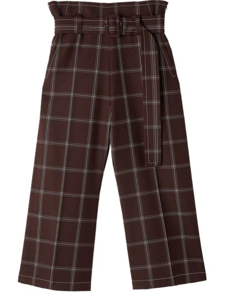 Shop Marni Sales Pants: Pants Marni, high waist model, wide leg, belt at the waist, in mouliné check wool, length at the ankle, lateral and back pockets, lateral zip closure.

Composition: 100% virgin wool.