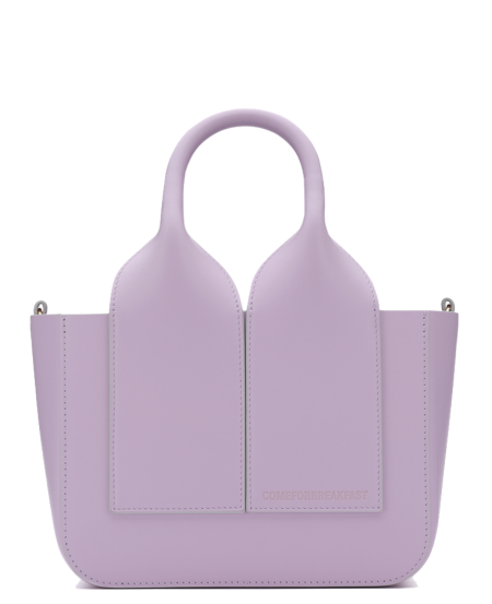 Shop Come For Breakfast  Bags: Bags Come For Breakfast, Pause model, tote bag, with handles and strap, in smooth leather, suede inside, small zip pocket.

Composition: 100% leather.