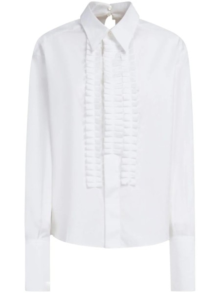 Shop Marni  Camicie: Camicie Marni, fit regolare, manica lunga, rouches sul davanti, colletto, chiusura dietro con bottone.

Composizione: 100% cotone.