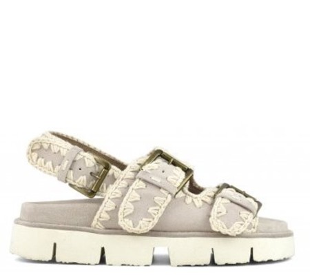 Shop Mou  Shoes: Shoes Mou, sandals with double buckles strap and lateral closure, comfortable microsuede sole.