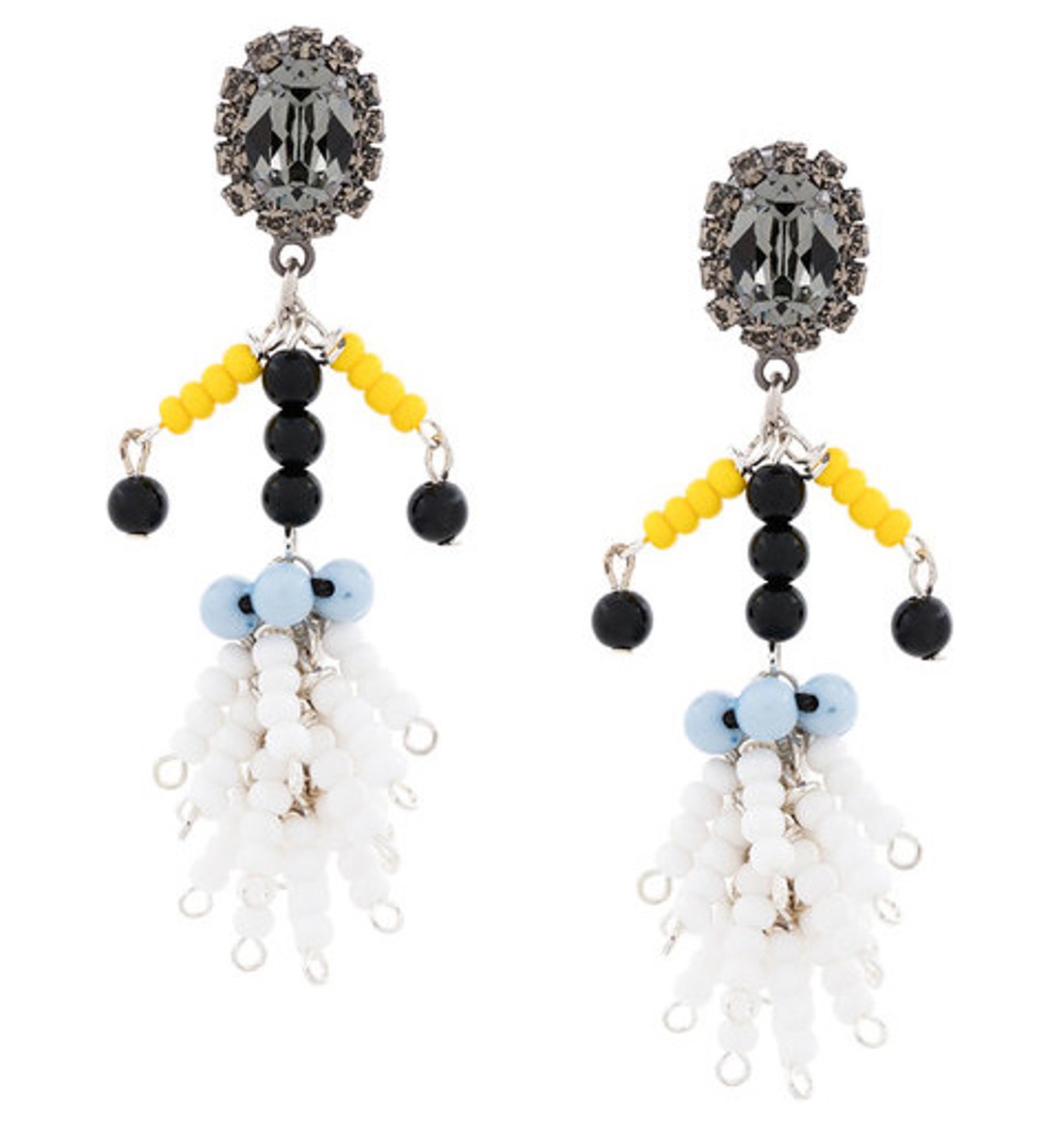 shop Marni Sales Bijoux: Orecchini Marni, a forma di bambola, fatti di perline multicolore, chiusura dietro con clip.

Composizione: 100% resina. number 1260