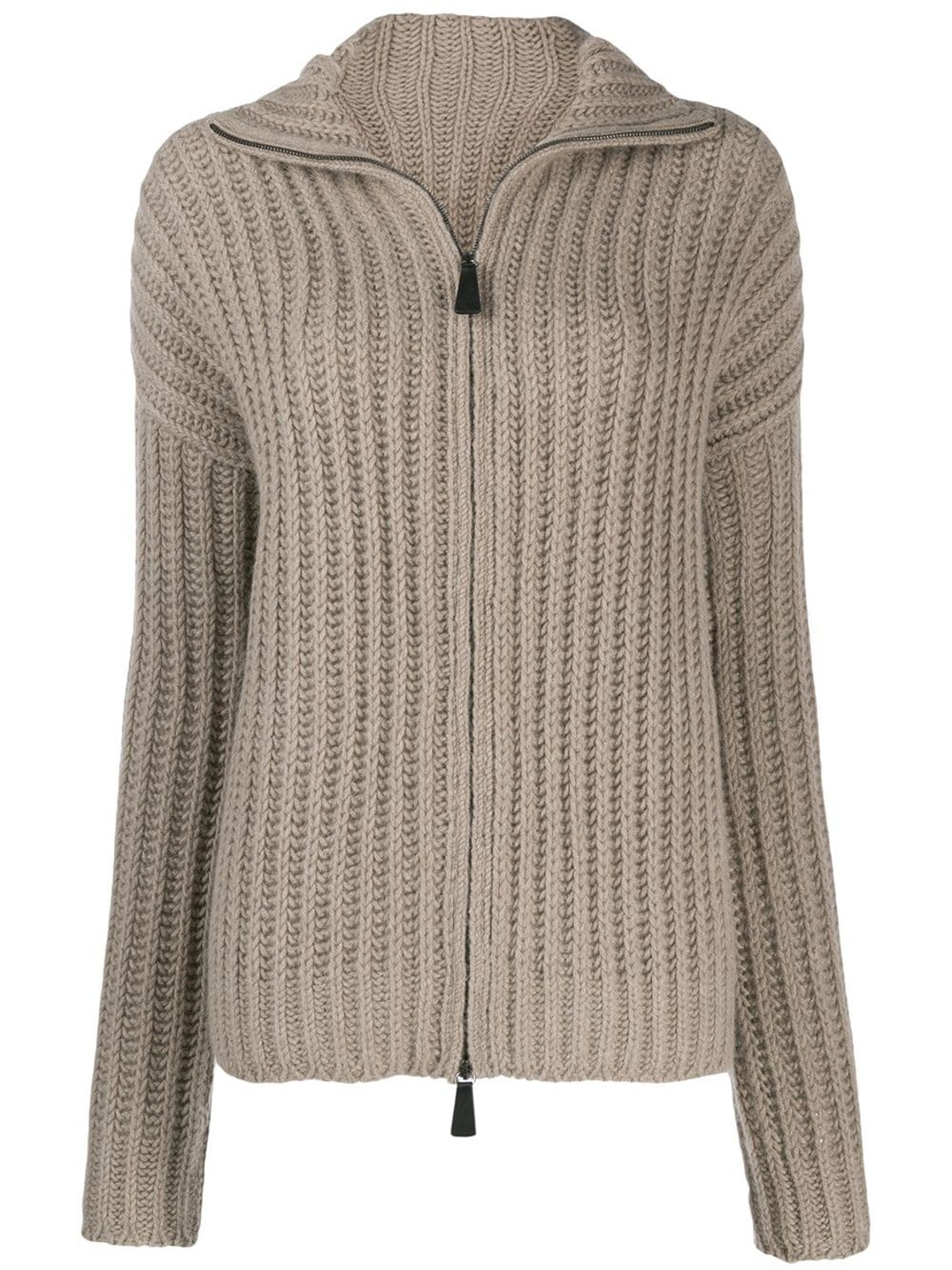 shop Dusan  Maglie: Cardigan Dusan, collo alto, zip a chiusura davanti, a maglie larghe, color grigio.

Composizione: 75% lana, 25% alpaca.
 number 1550