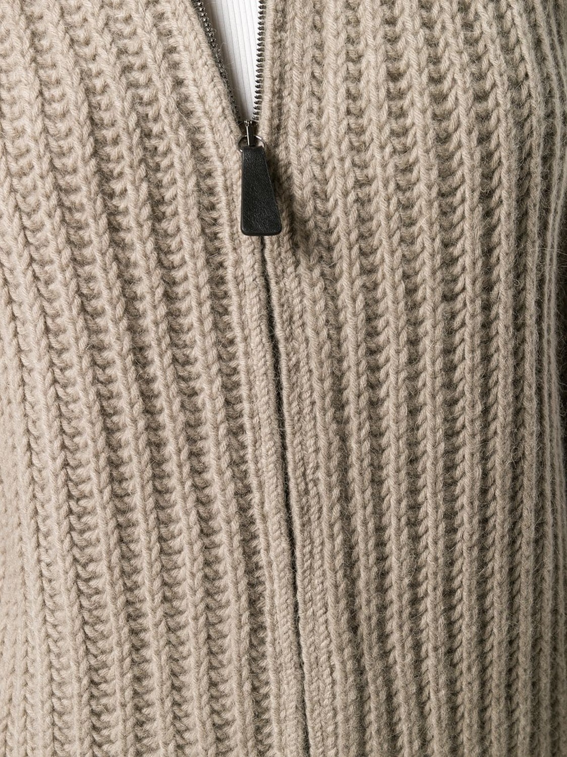 shop Dusan  Maglie: Cardigan Dusan, collo alto, zip a chiusura davanti, a maglie larghe, color grigio.

Composizione: 75% lana, 25% alpaca.
 number 1550