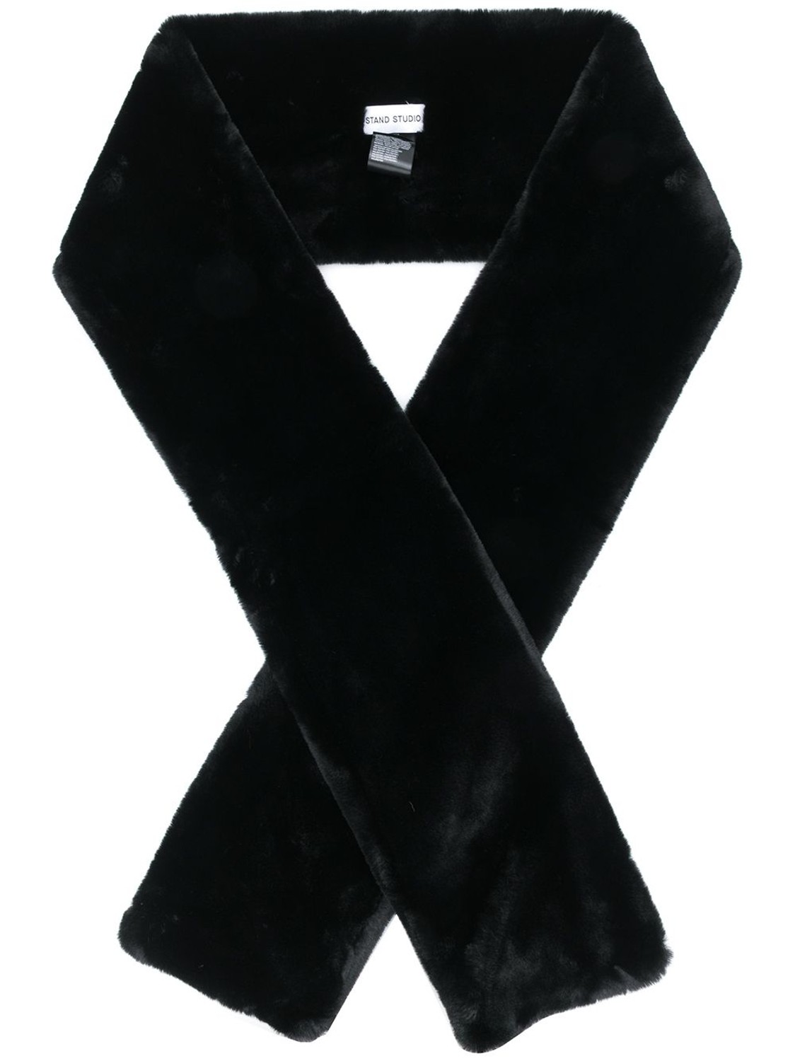 shop Stand Studio  Accessori: Accessori Stand, sciarpa, modello Lily, lunga, in nero, in eco pelliccia.

Composizione: 100% poliestere. number 1563