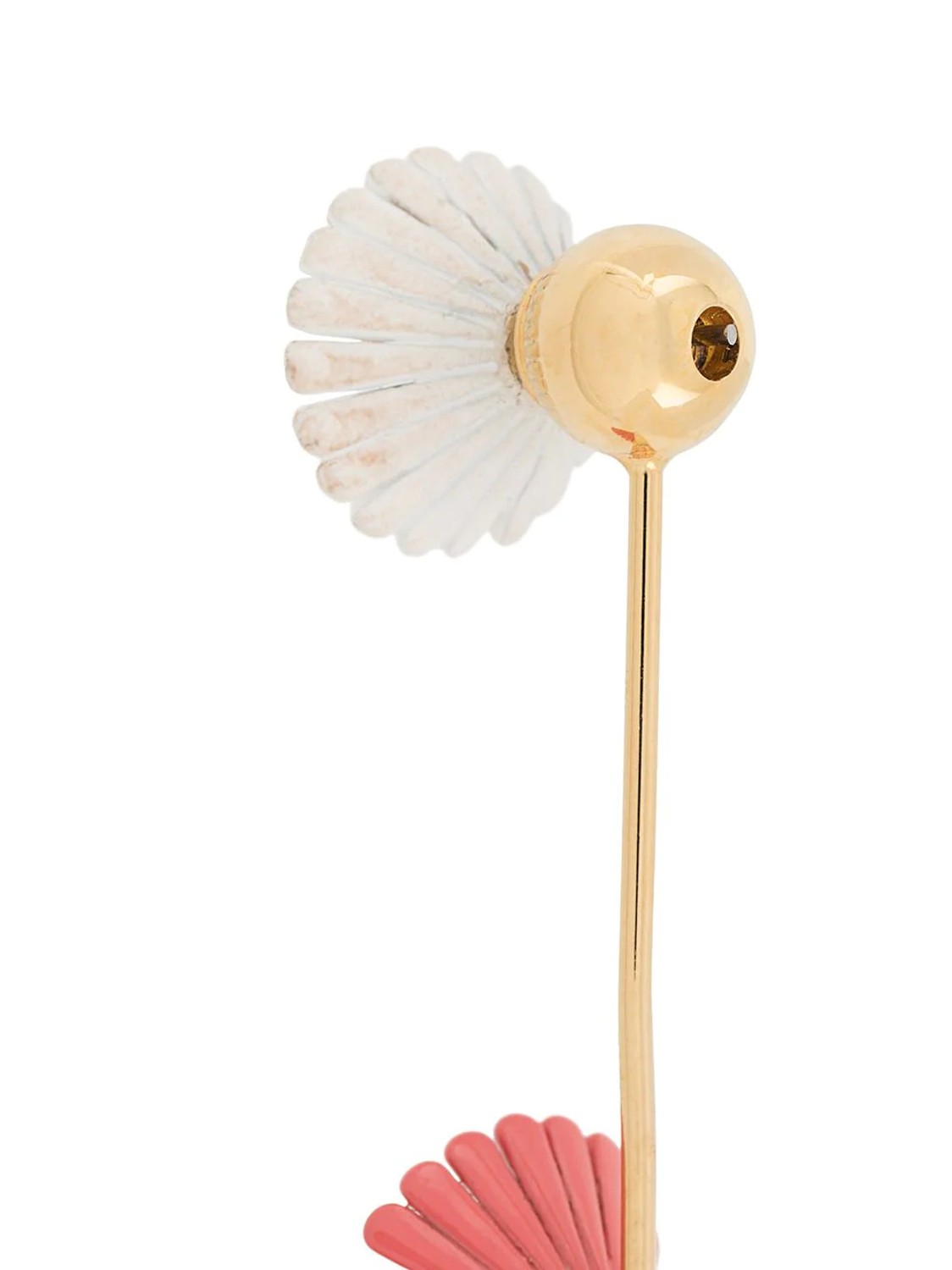 shop Marni  Bijoux: Bijoux Marni, orecchini a vite, modello Flora, in metallo dorato, base smaltata a forma di fiore, interno del fiore in strass.

Composizione: 90% ottone. 10% vetro.  number 2024