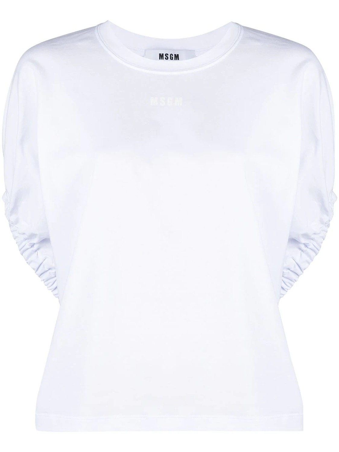 shop MSGM Saldi T-shirts: T-shirts MSGM, girocollo, oversize, maniche corte, a pipistrello, arricciate.

Composizione: 100% cotone. number 2097