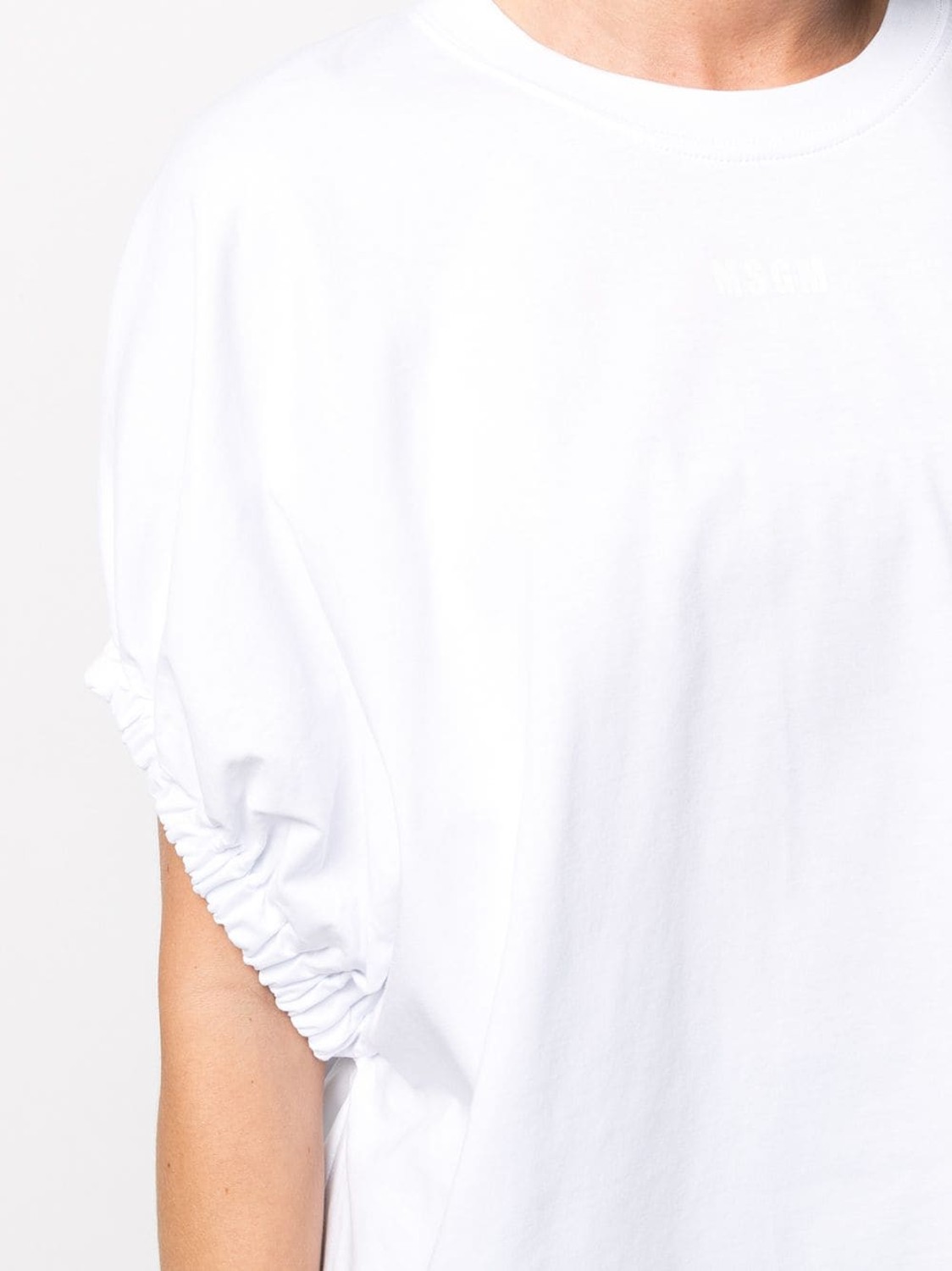 shop MSGM Saldi T-shirts: T-shirts MSGM, girocollo, oversize, maniche corte, a pipistrello, arricciate.

Composizione: 100% cotone. number 2097