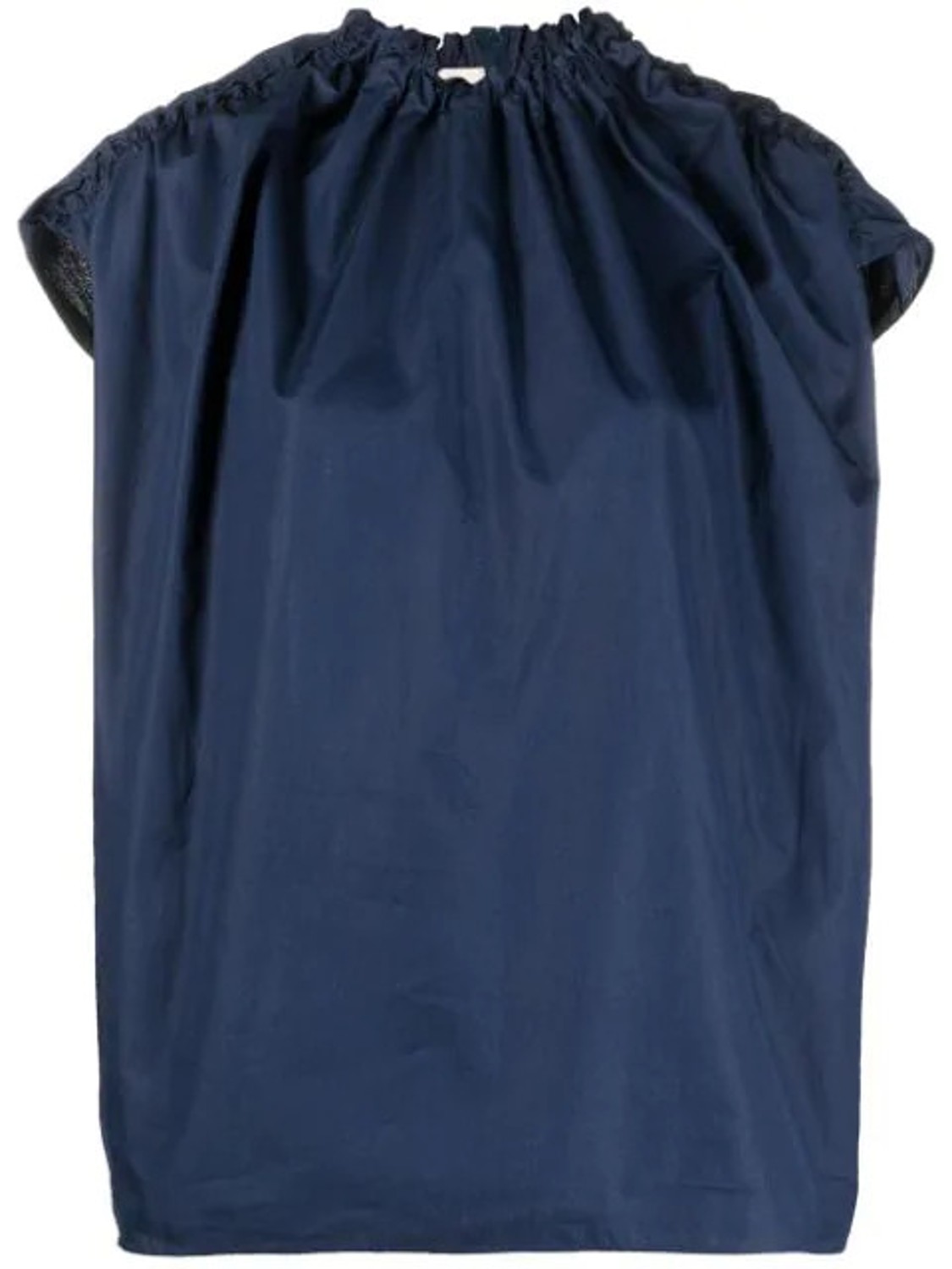 shop Marni Sales Tops: Tops Marni, girocollo, arricciato su collo e spalle, chiusura posteriore con zip, in colore blu.

Composizione: 100% cotone. number 2006
