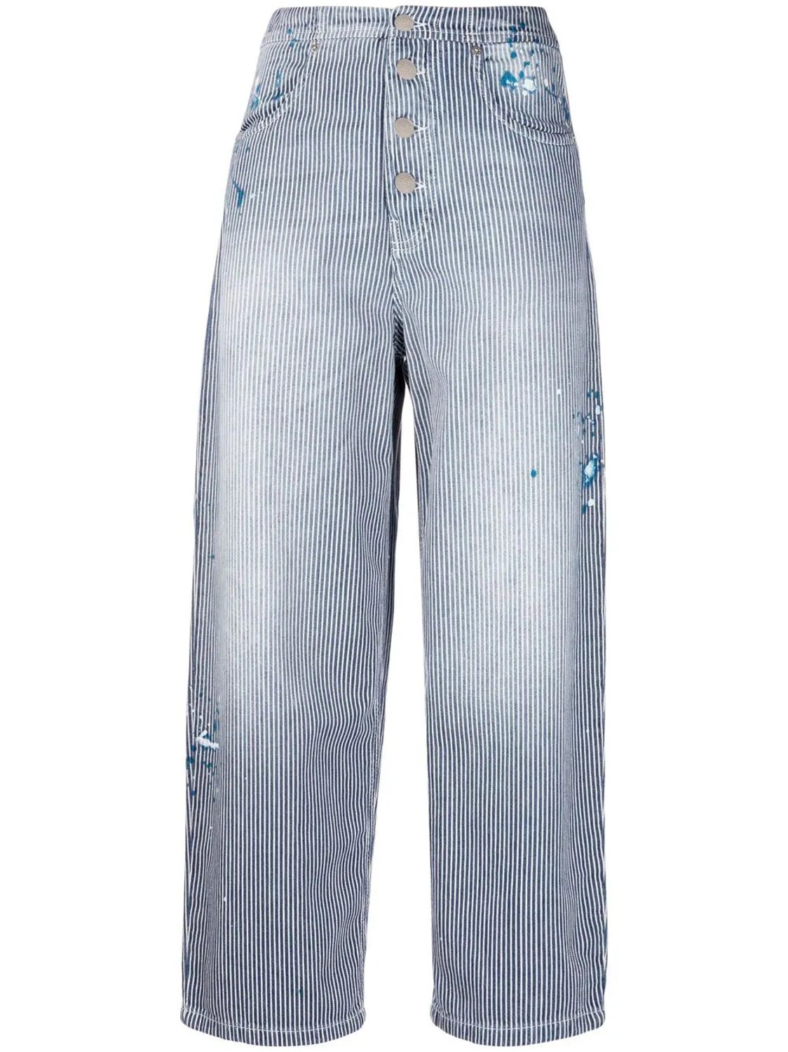 shop Department 5 Saldi Pantaloni: Pantaloni Department 5, jeans a righe, vita alta, chiusura davanti con bottoni, 4 tasche, più stretto infondo, lunghezza alla caviglia.

Composizione: 100% cotone. number 2179
