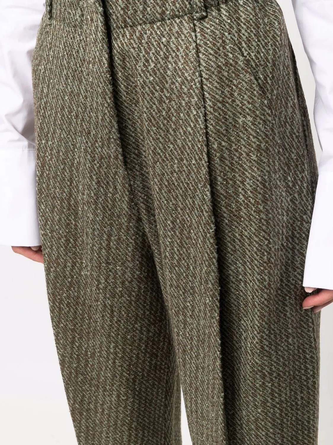 shop Tela  Pantaloni: Pantaloni Tela, vita alta, fit regolare, tasche laterali, stretto infondo, in tweed.

Composizione: 100% lana. number 2223