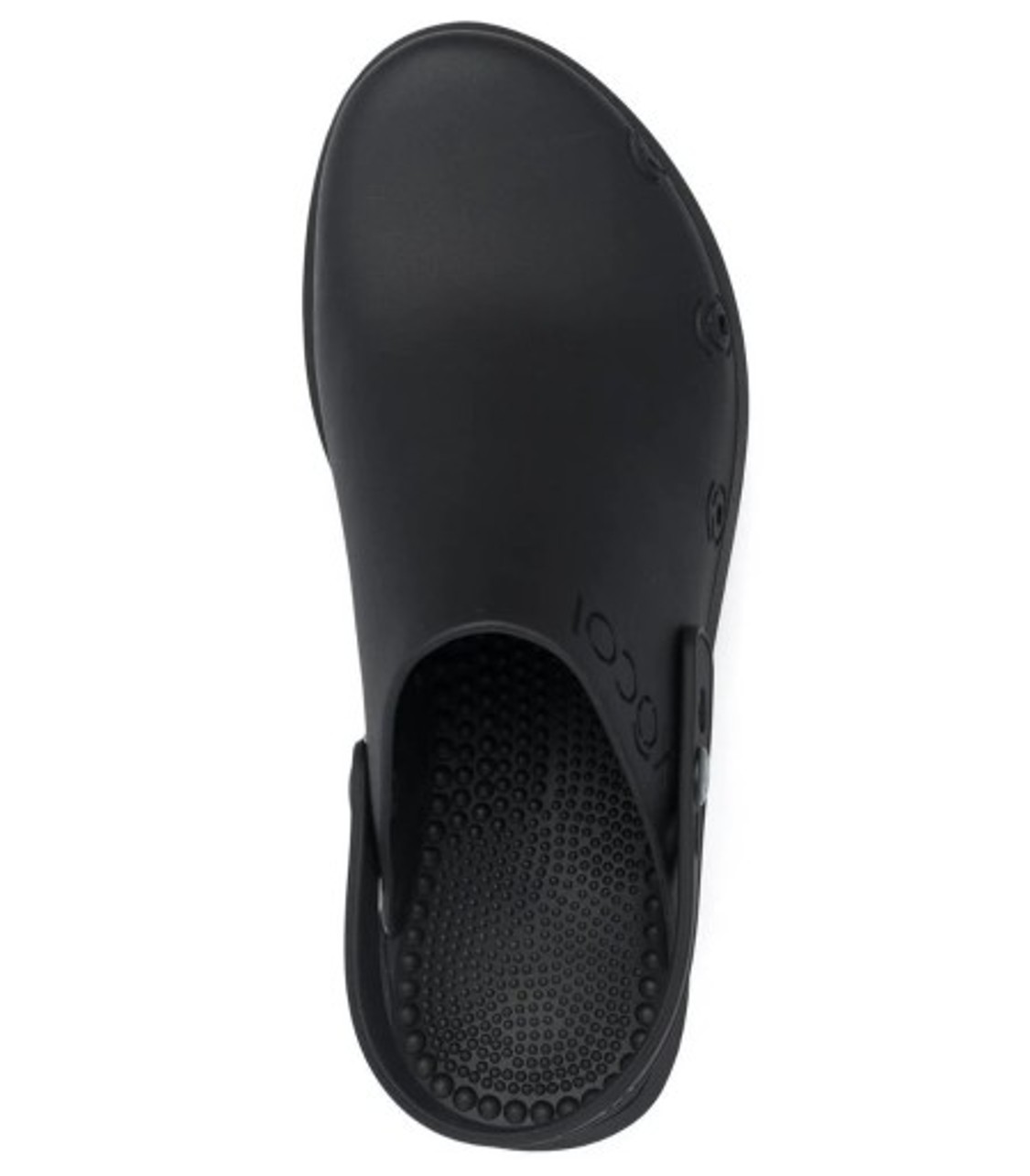 shop Xocoi  Scarpe: Scarpe Xocoi, zoccoli in gomma riciclata, cinturino regolabile con bottone, bocchette di ventilazione laterali, suola interna dentata per una maggiore comodità, in color nero.
Suola: 6 cm. number 2411