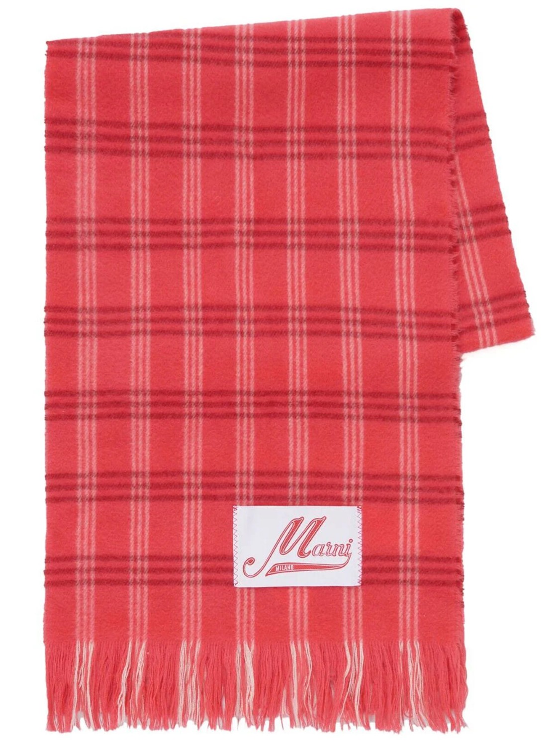 shop Marni  Accessori: Accessori Marni, sciarpa, lunga, a quadri bianchi su fondo rosso.

Composizione: 100% lana vergine. number 2657