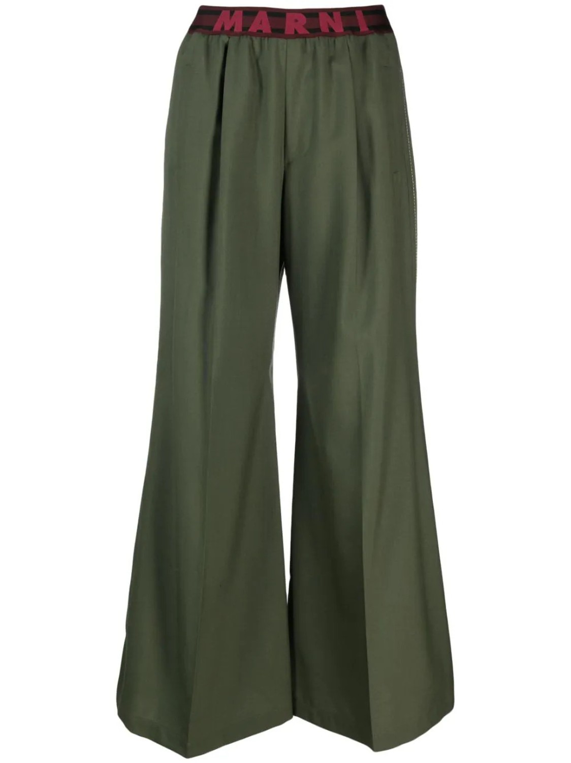 shop Marni  Pantaloni: Pantaloni Marni, modello svasato infondo, elastico in vita con logo, tasche laterali.

Composizione: 100% lana vergine. number 2617
