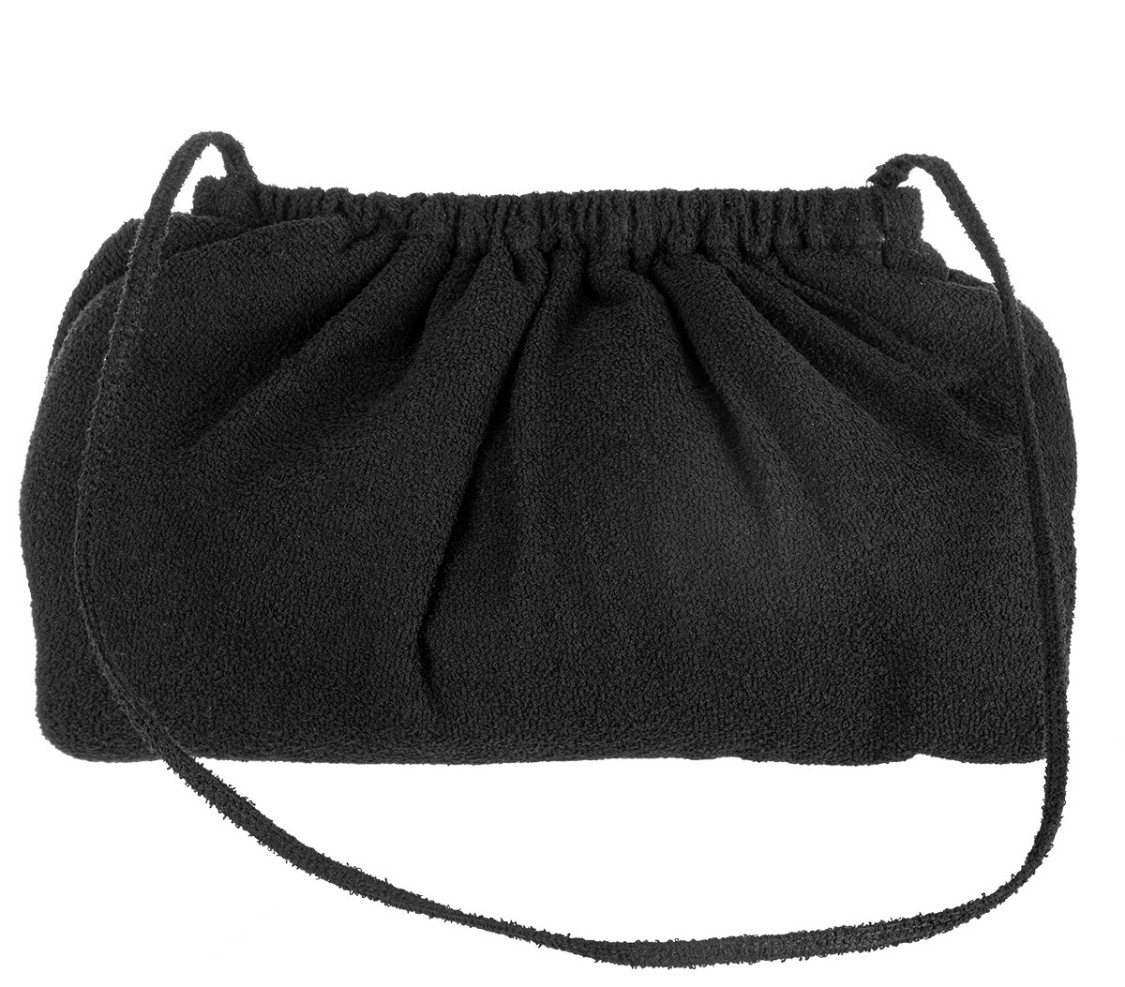shop Zilla  Borse: Borse Zilla, modello towel pillow bag, maxi pochette, con tracolla, in tessuto spugna nero, capiente.

Composizione: 100% cotone.
Dimensione: L 42 cm, A 30 cm, P 15 cm. number 2053