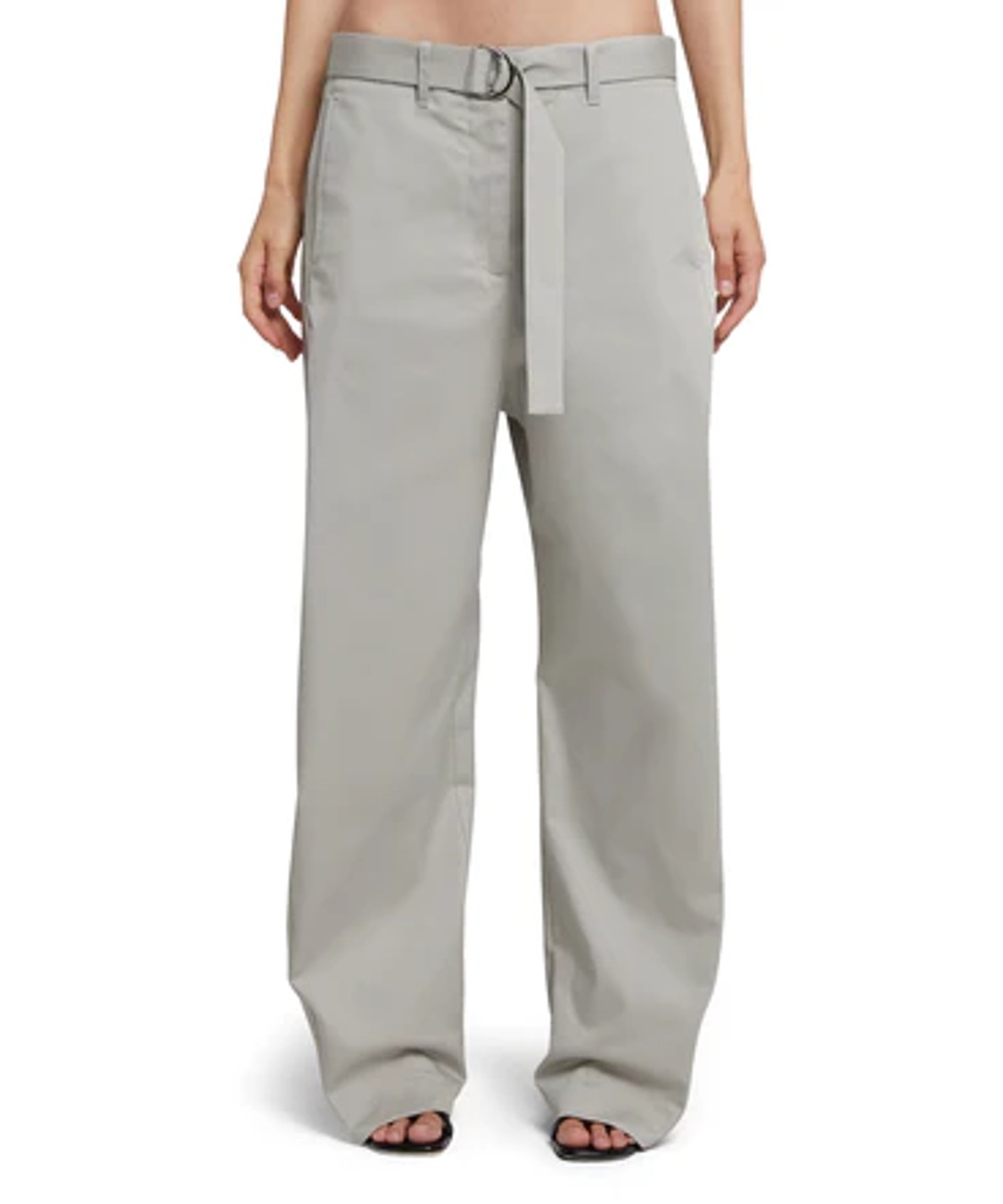 shop MSGM  Pantaloni: Pantaloni MSGM, modello dritto, vita alta, cintura in vita, tasche laterali e posteriori, in gabardina di cotone stretch.

Composizione: 98% cotone, 2% elastan. number 2687