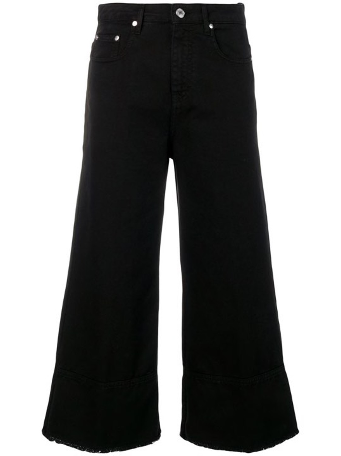 shop MSGM Sales Pantaloni: Pantalone MSGM, modello jeans, cropped, in colore nero, 4 tasche, sfrangiato infondo, vita alta.

Composizione: 100% cotone. number 1472