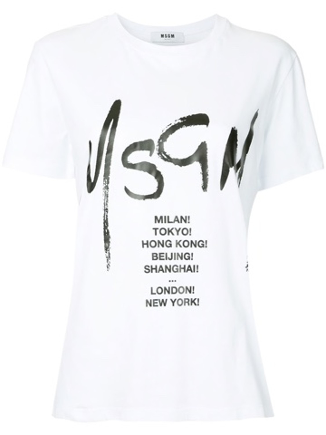 shop MSGM  T-shirts: T-shirt MSGM, modello regolare, logo sul davanti, manica corta, girocollo.

Composizione: 100% cotone. number 1406