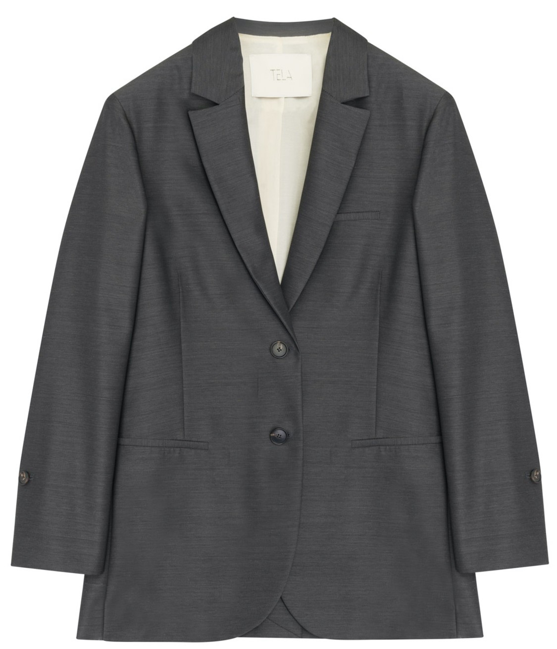 shop Tela  Jackets: Jackets Tela, Lucente model, oversize, long sleeves, two buttons on front, lateral pockets.

Composition: 50% virgin wool, 50% viscose.
Lining: 100% cotton. number 2550