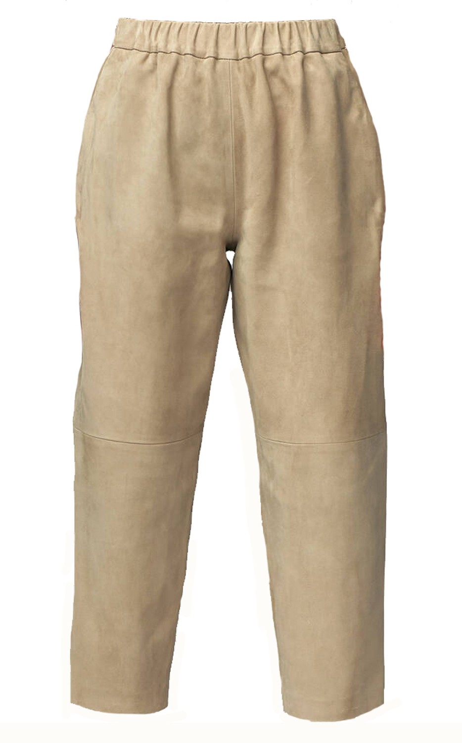 shop Dusan  Pantaloni: Pantaloni Dusan, in pelle scamosciata, modello cropped, lunghezza alla caviglia, elastico in vita, tasche laterali.

Composizione: 100% pelle. number 1751