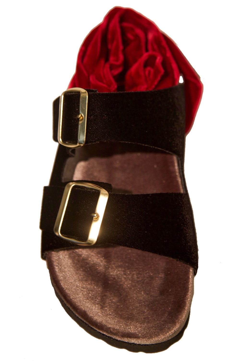 shop Gia Couture Sales Scarpe: Sandalo Gia Couture, in velluto, dettaglio laccio in rosso, fasce in nero e suola color sabbia.

Composizione: 100% velluto.
Suola: 100% gomma. number 1258