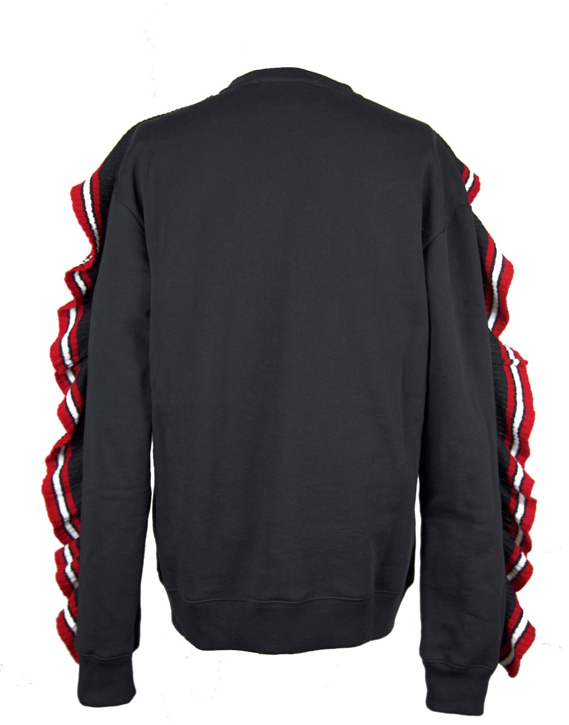 shop MSGM Sales Felpe: Felpa MSGM, nera, girocollo, manica lunga, rouches rosse e bianche in maglia, logo in maglia sul davanti.

Composizione: 100% cotone. number 1026