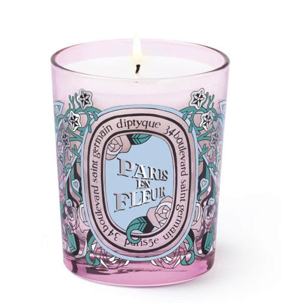 shop Diptyque  Candele: Candele Diptyque, Paris en fleur, nuova candela 2020, in edizione limitata, a base di rosa chypré petali e patchouli. number 1657