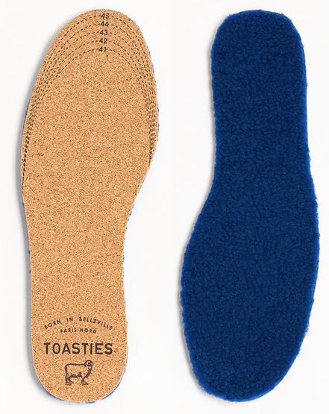 shop Toasties  Accessori: Solette Toasties, in montone, blu, taglia unica che va dal 36 al 41 regolabili a seconda del numero. number 1114